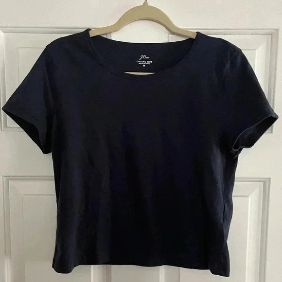 J. Crew Tops - J.Crew Organic Slub Tee size M in blue